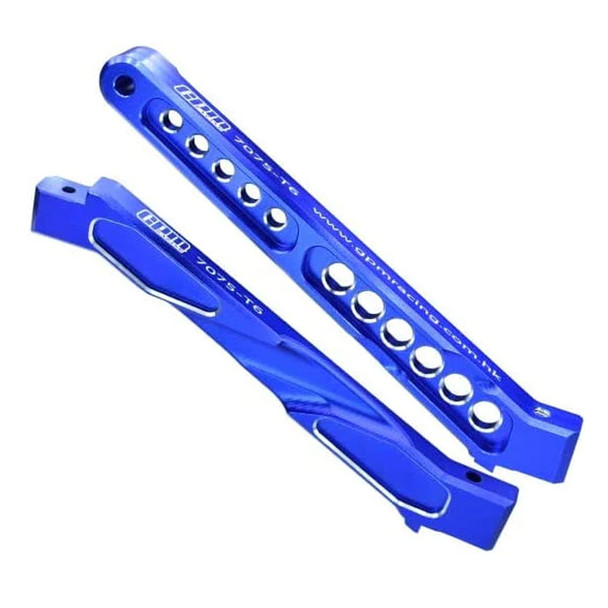 GPM Aluminum 7075-T6 Front + Rear Chassis Brace Blue for Arrma 1/7 Limitless