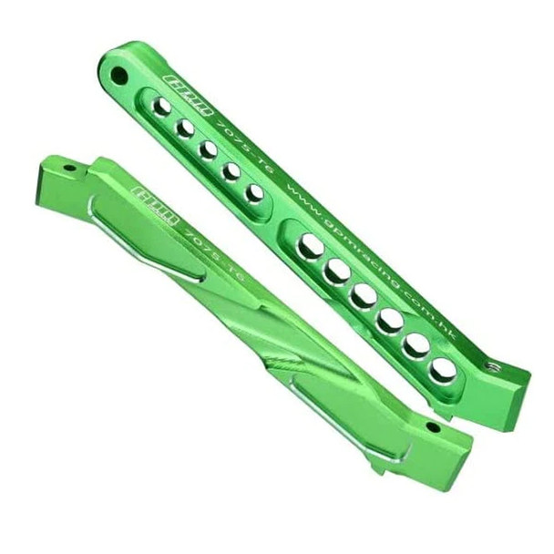 GPM Aluminum 7075-T6 Front + Rear Chassis Brace Green for Arrma 1/7 Limitless