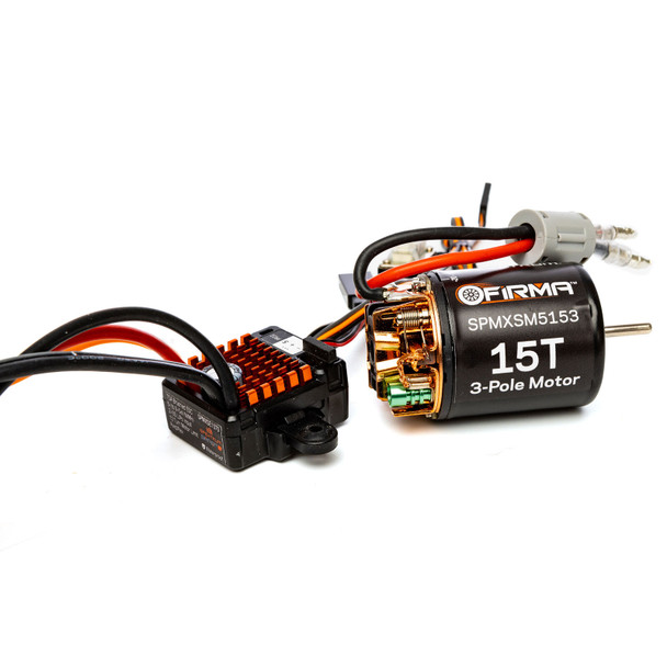 Spektrum SPMXSEMC10 Firma 70A Brushed Smart ESC 2S-3S IC3 / 15T Motor Combo