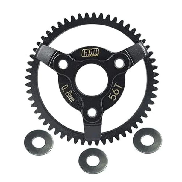 GPM Racing Carbon Steel Spur Gear 56T Black for F-150 Raptor / Bandit / Slash