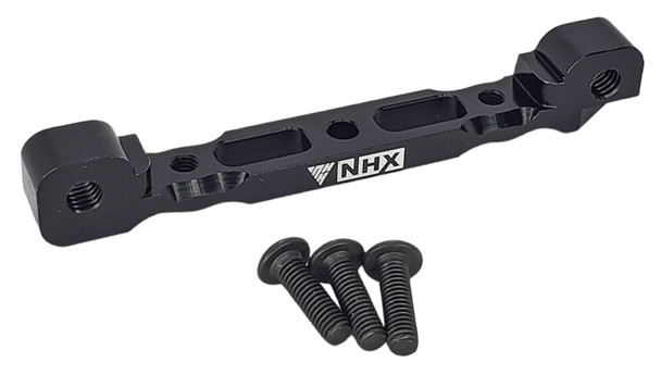 NHX RC Aluminum Front Upper Suspension Arm Mount for Arrma 1/8 / 1/7 -Black