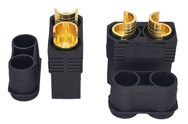 NHX RC Anti-Spark QS8-S 8MM Bullet (2) Female LiPo Connectors Plugs
