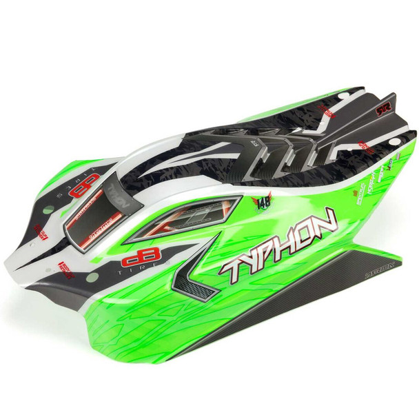 ARRMA ARA402272 1/8 Painted Decaled Trimmed Body Green for Typhon 4X4 BLX