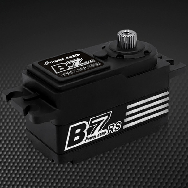 POWER HD B7-RS 180.5 oz / 0.055s Titanium & Steel Gear Brushless Servo Silver