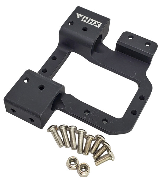 NHX RC Aluminum Servo Relocation / Front Bumper Mount for Redcat GEN8 -Black