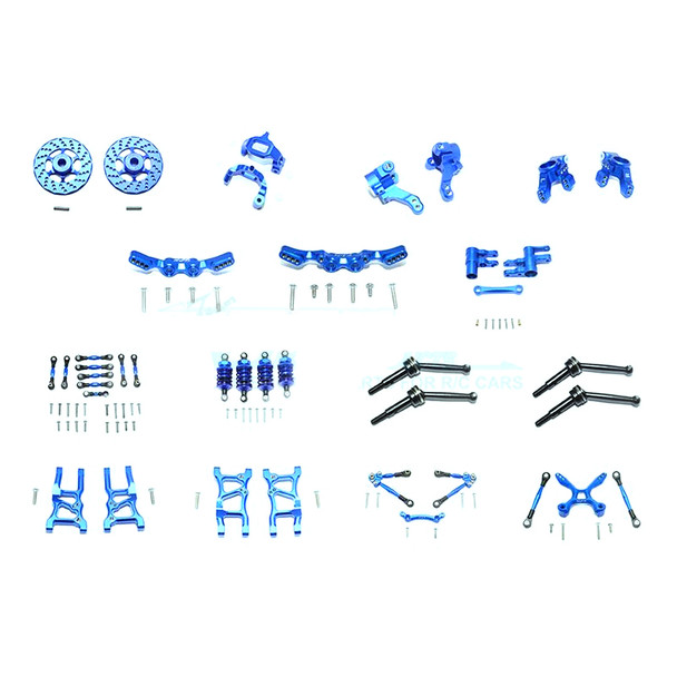 GPM Aluminum Upgrade Combo Pack Blue for 1/10 Traxxas Ford GT 4-Tec 2.0 / 3.0