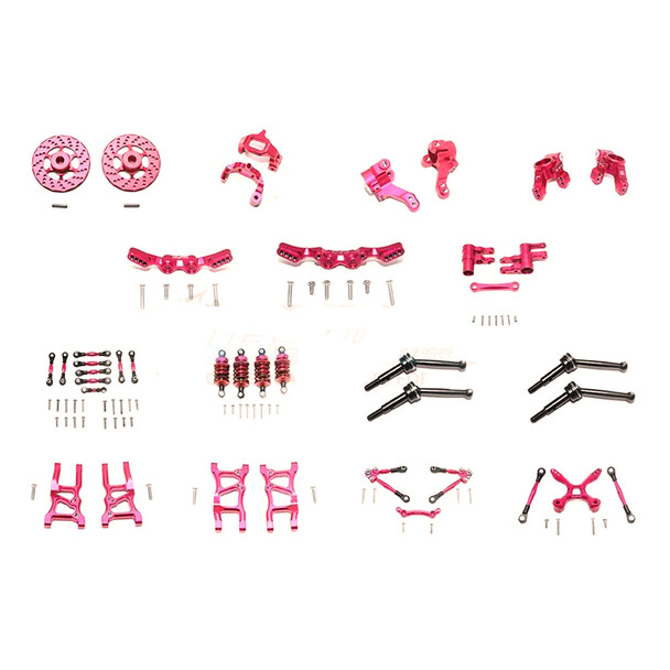GPM Aluminum Upgrade Combo Pack Red for 1/10 Traxxas Ford GT 4-Tec 2.0 / 3.0