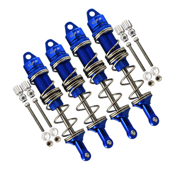 GPM Alum Front 115mm & Rear 135mm Double Section Spring Dampers Blue for 1/8 Kraton