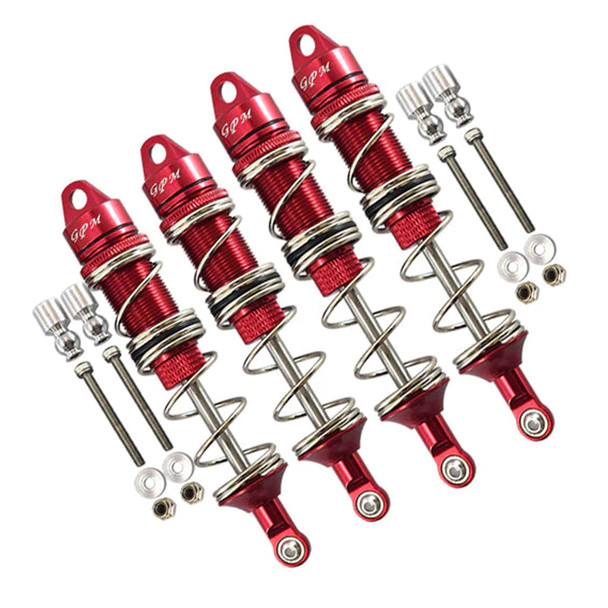 GPM Alum Front 115mm & Rear 135mm Double Section Spring Dampers Red for 1/8 Kraton