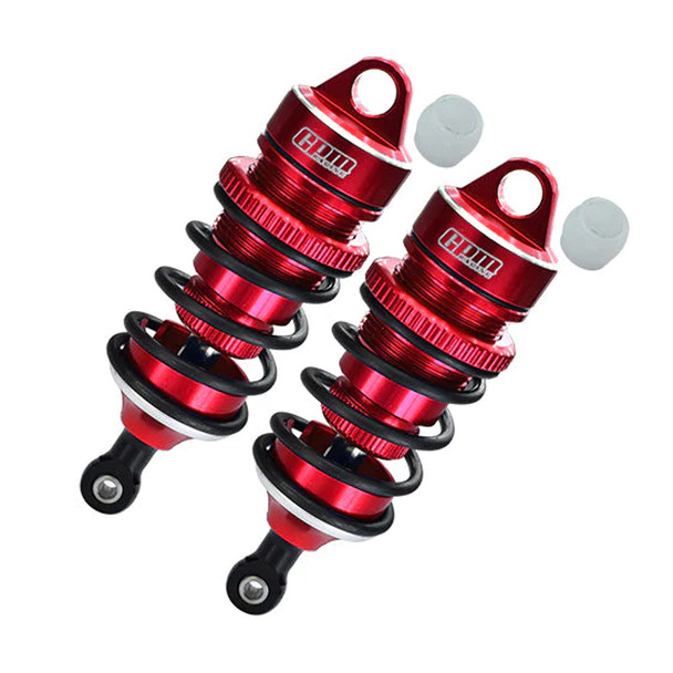 GPM Aluminum 6061-T6 Front Adjustable Spring Dampers 78mm Red for Limitless