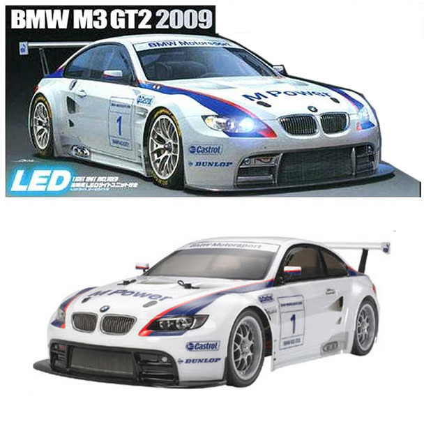 Tamiya 58449 1/10 BMW M3 GT2 2009 4WD On-Road Racing Car Kit w/ LED Light