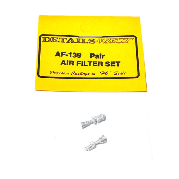 Details West AF-139 Air Filter Set (2) HO Scale
