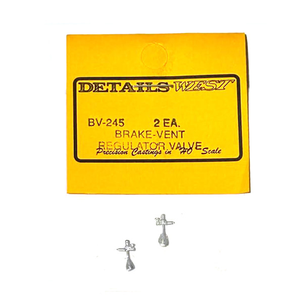 Details West BV-245 Brake Vent Regulator Valve (2) HO Scale