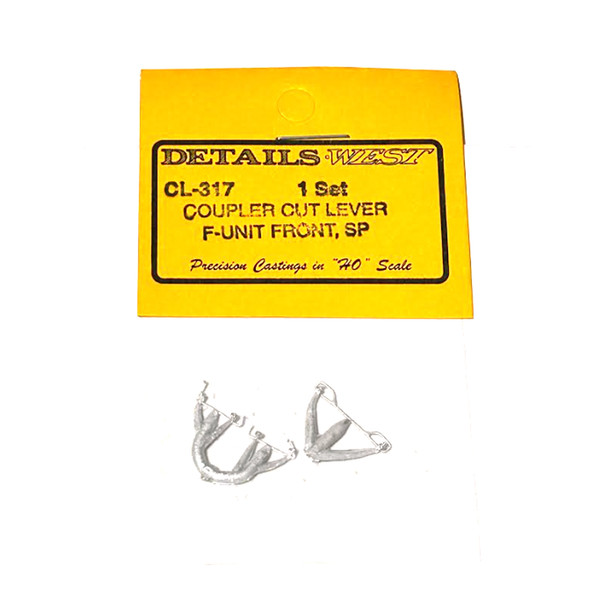 Details West CL-317 Coupler Cut Lever F-Unit Front - Southern Pacific HO Scale
