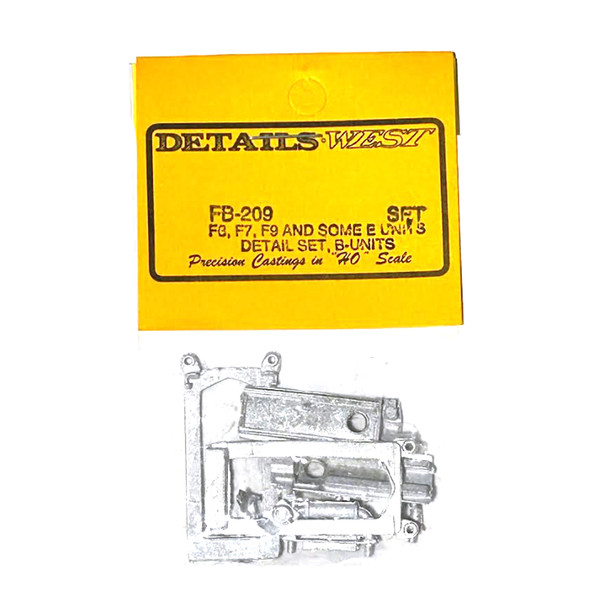 Details West FB-209 F-Unit Parts & Some E-Unit Parts Detail Set B-Units HO Scale