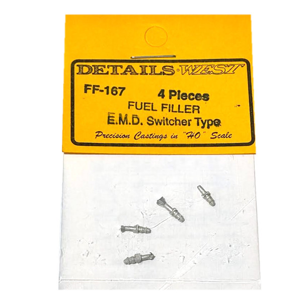 Details West FF-167 Fuel Fillers - EMD Switcher Type (4) HO Scale