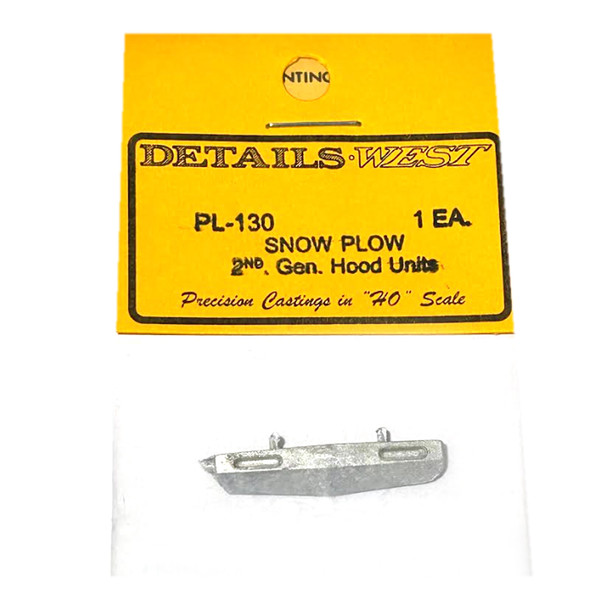 Details West PL-130 Snow Plows - Pilot - Low Profile HO Scale