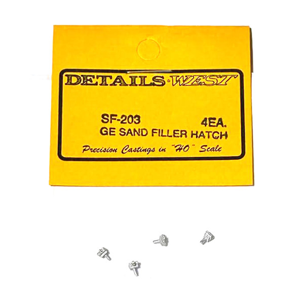 Details West SF-203 Sand Filler Hatches (4) - General Electric HO Scale
