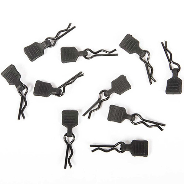 Axial AXI206000 3mm Body Clip with Tab Black (10)