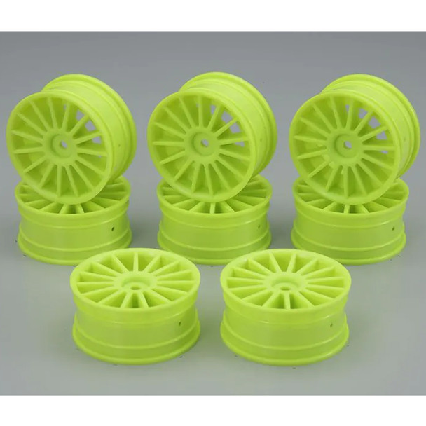 Kyosho 92012-8KY Aero 24 Wheels 15-Spoke / Fluorescence Yellow (8) Kyosho 92012-8KY Aero 24 Wheels 15-Spoke / Fluorescence Yellow (8)