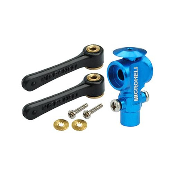 Microheli DFC Main Rotor Hub w/ Link set (BLUE) (for MH Main Rotor series) Blade NCPX / Nano Cpx