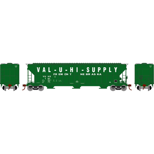 Athearn ATH81589 54' FMC 4700 Covered Hopper - VUHX #101 HO Scale