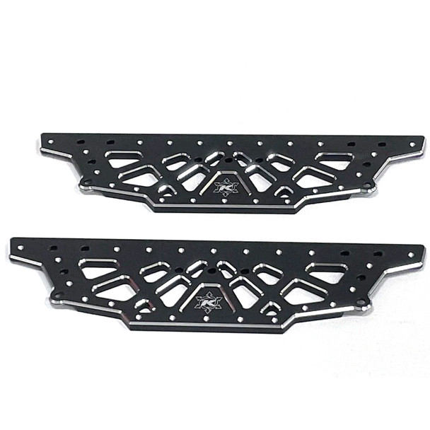 CEN Racing CKD0480 KAOS CNC Aluminum Chassis Plate Black (2) for F250 or F450