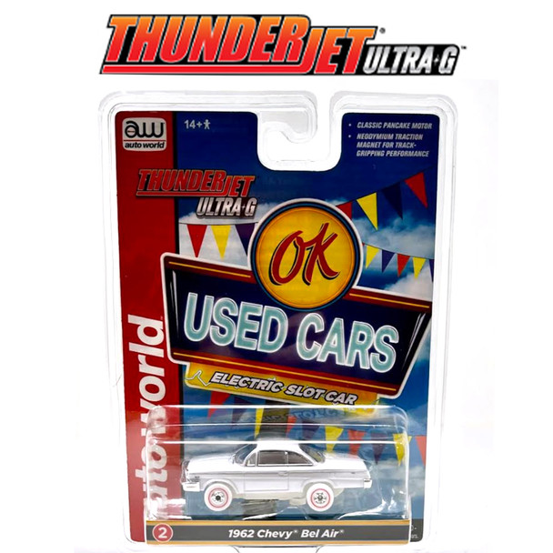 Auto World Thunderjet Ok Used Cars 1962 Chevrolet Bel Air Coupe iWheels HO Slot Car