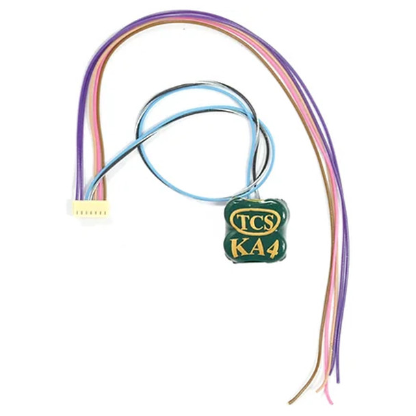 TCS 1593 WAUX-KA4 Auxiliary Harness for WOW101 Decoder HO Scale