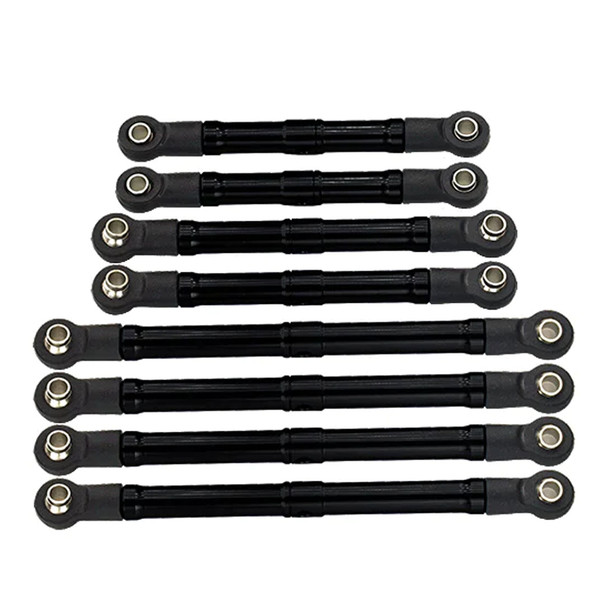 GPM Alum Adjustable Tie Rods Black for 1:18 TRX4M Ford Bronco / L Rover Defender