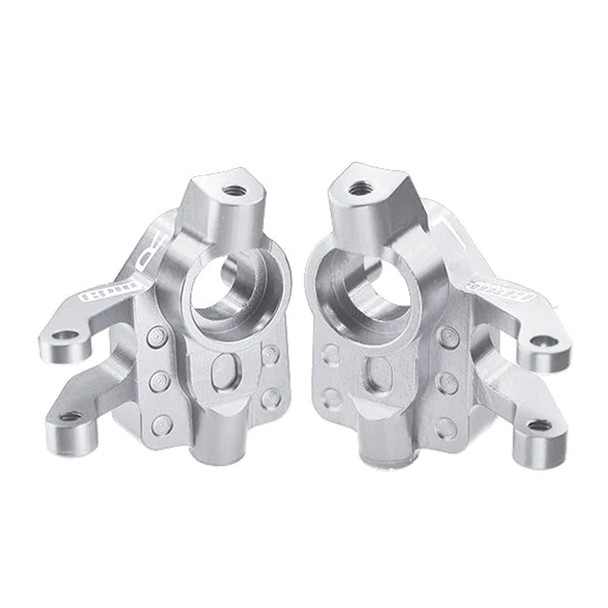 GPM Aluminum 7075-T6 Front Knuckle Arm Set Silver for Axial 1/18 UTB18 Capra