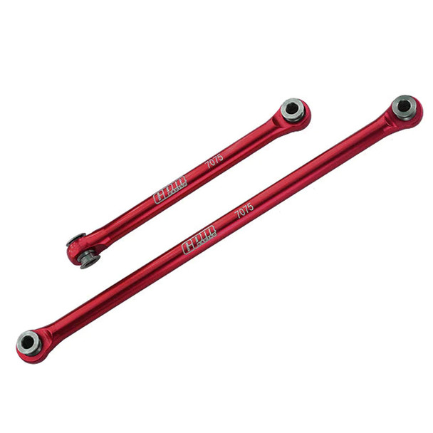 GPM Aluminum 7075-T6 Front Steering Link Rods Red for Axial 1/18 UTB18 Capra