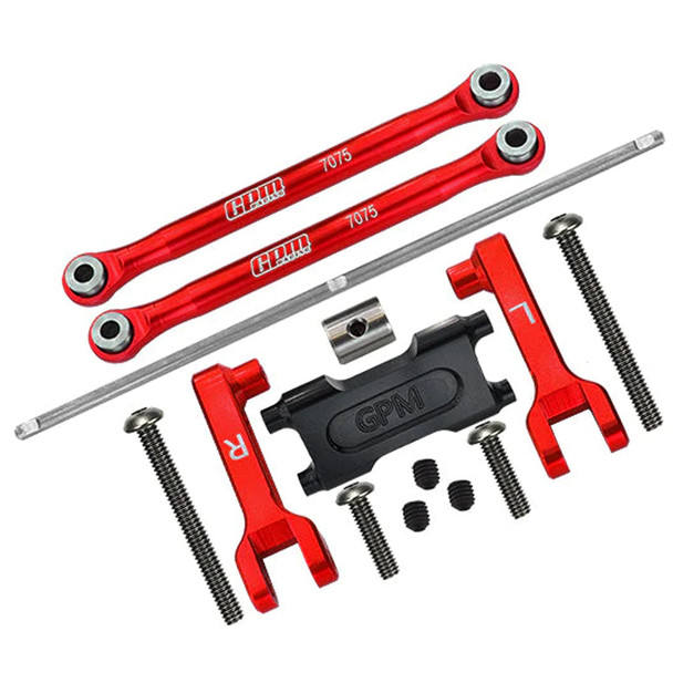 GPM Racing Aluminum 7075-T6 Rear Stabilizer Bar Red for Axial 1:18 UTB18 Capra
