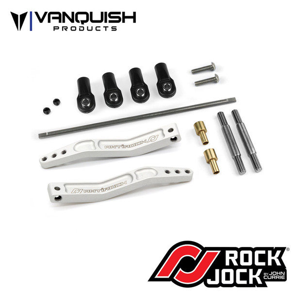 Vanquish VPS08303 Aluminum Rock Jock Antirock Sway Bar V3 Clear for Axial Yeti