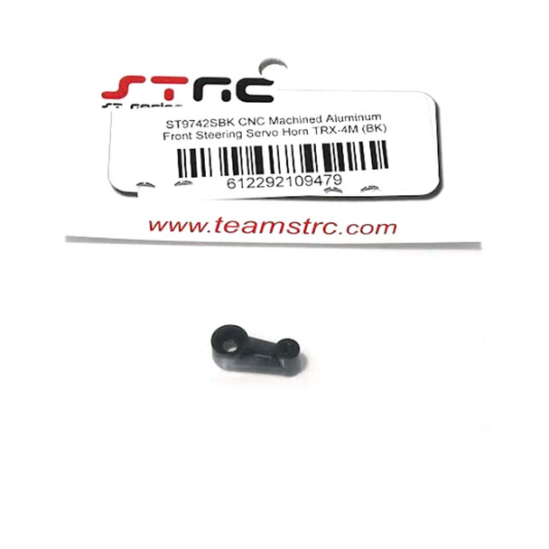 STRC ST9742SBK Aluminum Front Steering Servo Horn Black for Traxxas TRX-4M