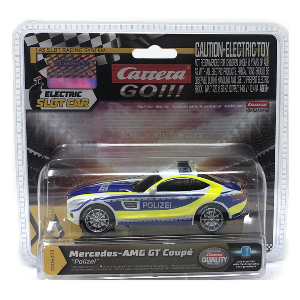 Carrera Go!!! 64118 Mercedes-AMG GT Coupé Police 1/43 Slot Car