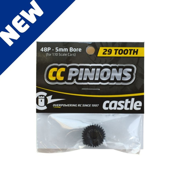 Castle Creations 010-0065-48 CC Pinion Gears 29T-48 Pitch 5mm Bore for 1/10 Cars