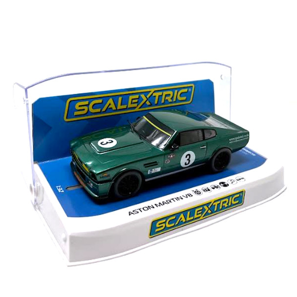 Scalextric C4256 Aston Martin V8 - Chris Scragg Racing 1/32 Slot Car