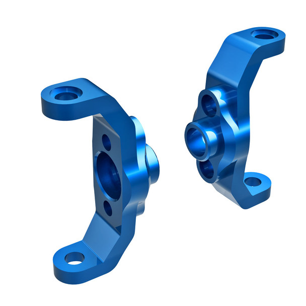 Traxxas 9733-BLUE Left & Right Aluminum Caster Blocks for TRX-4M