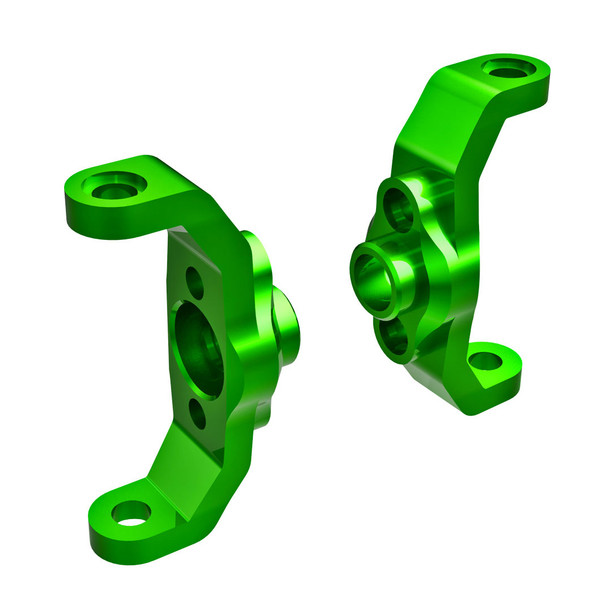 Traxxas 9733-GRN Left & Right Aluminum Caster Blocks Green for TRX-4M