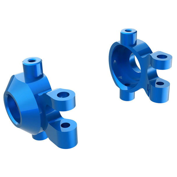 Traxxas 9737-BLUE Heavy-Duty Aluminum Steering Blocks for TRX-4M