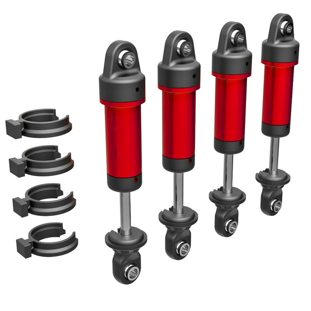 Traxxas 9764-RED Aluminum Heavy-Duty GTM Shocks (4) for TRX-4M