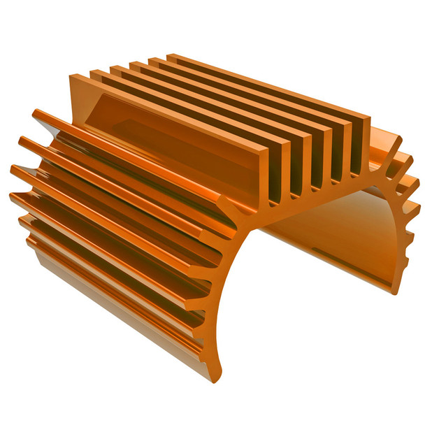 Traxxas 9793-ORNG Aluminum Heat Sink Orange - Titan 87T Motor for TRX-4M
