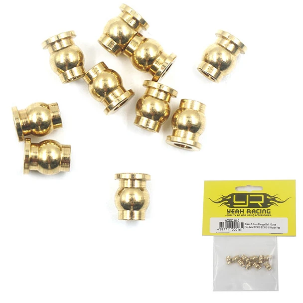 Yeah Racing AXSC-010 Brass 5.8mm Flange Ball (10) : Axial SCX10 II / Wraith / Yeti