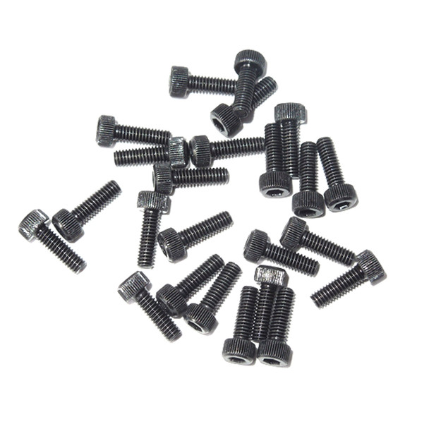 SSD RC SSD00413 Black M2.5 x 8mm Cap Head Screws (24)