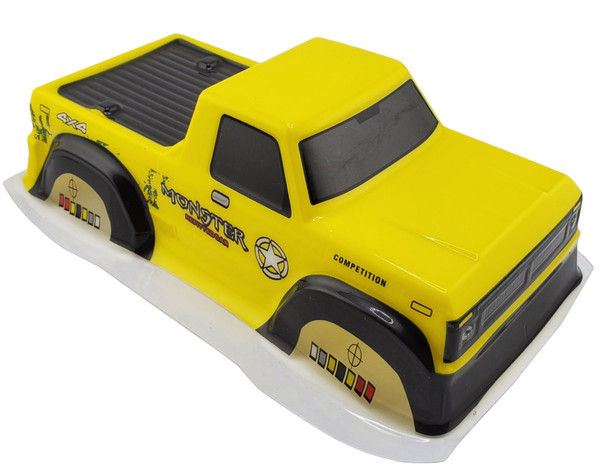 NHX RC Painted Body for Axial SCX24 / 1/24 Scale Crawler / Trucks - Yellow