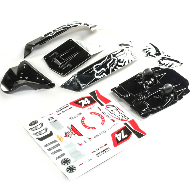 Losi LOS230071 Painted Body Set Fox Racing w/ Decals : Tenacity DB Pro