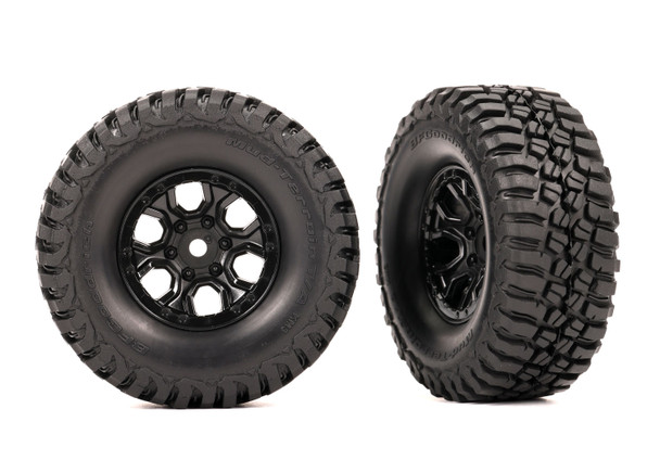 Traxxas 9774 BFGoodrich Mud-Terrain T/A KM3 2.2x1.0" Tires/Wheels (2) for TRX-4M