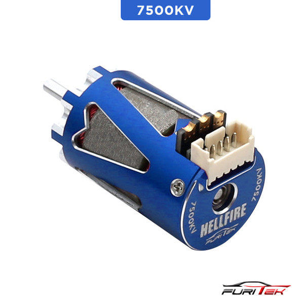 Furitek Hellfire 1410 7500Kv Sensored Brushless Motor - Blue Color