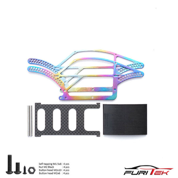 Furitek Bettle Titanium Rainbow Comp Chassis for Traxxas TRX-4M